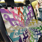 All Cancer Awareness Mandala Print Pet Car Back Seat Cover