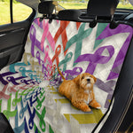 All Cancer Awareness Mandala Print Pet Car Back Seat Cover
