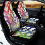 All Cancer Awareness Mandala Print Universal Fit Car Seat Covers