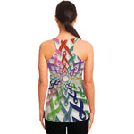 All Cancer Awareness Mandala Print Women's Racerback Tank Top
