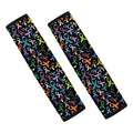 All Cancer Awareness Pattern Print Car Seat Belt Covers