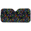 All Cancer Awareness Pattern Print Car Sun Shade