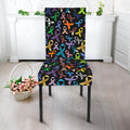 All Cancer Awareness Pattern Print Dining Chair Slipcover