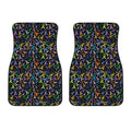 All Cancer Awareness Pattern Print Front Car Floor Mats
