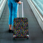 All Cancer Awareness Pattern Print Luggage Cover
