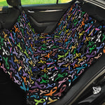 All Cancer Awareness Pattern Print Pet Car Back Seat Cover