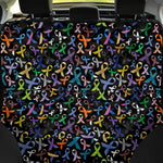 All Cancer Awareness Pattern Print Pet Car Back Seat Cover