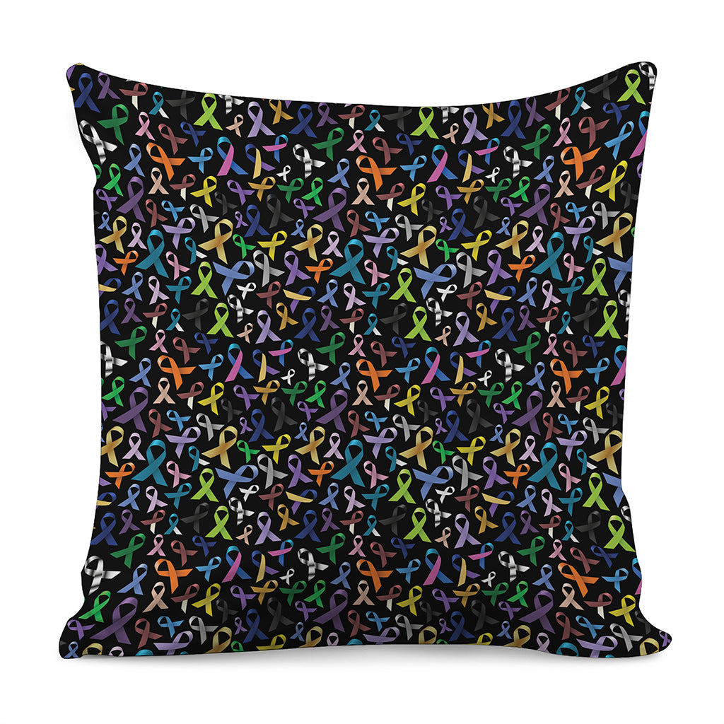 All Cancer Awareness Pattern Print Pillow Cover