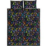 All Cancer Awareness Pattern Print Quilt Bed Set
