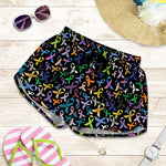 All Cancer Awareness Pattern Print Women's Shorts