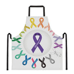 All Cancer Awareness Ribbons Print Apron