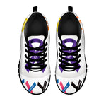 All Cancer Awareness Ribbons Print Black Sneakers