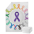 All Cancer Awareness Ribbons Print Blanket
