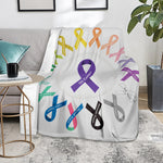 All Cancer Awareness Ribbons Print Blanket