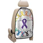 All Cancer Awareness Ribbons Print Car Seat Organizers
