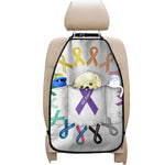 All Cancer Awareness Ribbons Print Car Seat Organizers