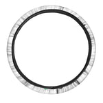 All Cancer Awareness Ribbons Print Car Steering Wheel Cover