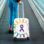 All Cancer Awareness Ribbons Print Luggage Cover