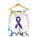 All Cancer Awareness Ribbons Print Men's Shorts