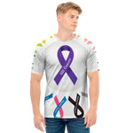 All Cancer Awareness Ribbons Print Men's T-Shirt