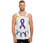 All Cancer Awareness Ribbons Print Men's Tank Top