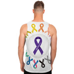 All Cancer Awareness Ribbons Print Men's Tank Top