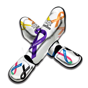 All Cancer Awareness Ribbons Print Muay Thai Shin Guard