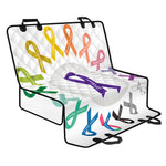 All Cancer Awareness Ribbons Print Pet Car Back Seat Cover