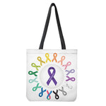 All Cancer Awareness Ribbons Print Tote Bag