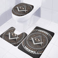 All Seeing Eye Symbol Print 3 Piece Bath Mat Set