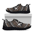 All Seeing Eye Symbol Print Black Running Shoes