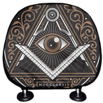 All Seeing Eye Symbol Print Car Headrest Covers