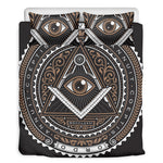 All Seeing Eye Symbol Print Duvet Cover Bedding Set