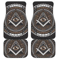 All Seeing Eye Symbol Print Front and Back Car Floor Mats