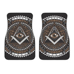 All Seeing Eye Symbol Print Front Car Floor Mats