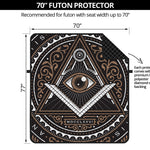 All Seeing Eye Symbol Print Futon Protector