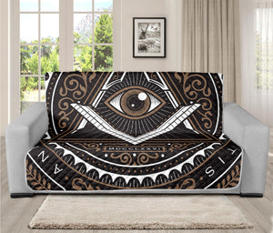 All Seeing Eye Symbol Print Futon Protector