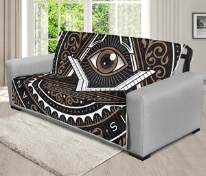 All Seeing Eye Symbol Print Futon Protector