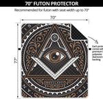 All Seeing Eye Symbol Print Futon Protector