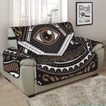 All Seeing Eye Symbol Print Half Sofa Protector