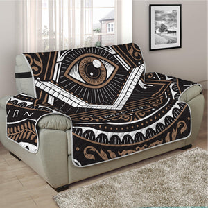 All Seeing Eye Symbol Print Half Sofa Protector