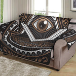 All Seeing Eye Symbol Print Loveseat Protector