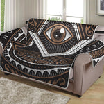 All Seeing Eye Symbol Print Loveseat Protector