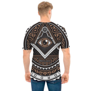 All Seeing Eye Symbol Print Men's T-Shirt