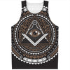 All Seeing Eye Symbol Print Men's Tank Top