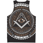 All Seeing Eye Symbol Print Men's Tank Top