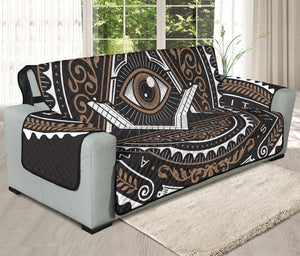 All Seeing Eye Symbol Print Oversized Sofa Protector