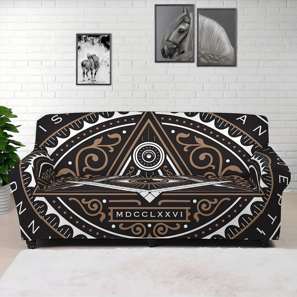 All Seeing Eye Symbol Print Sofa Cover