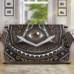 All Seeing Eye Symbol Print Sofa Protector