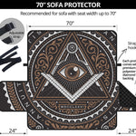 All Seeing Eye Symbol Print Sofa Protector